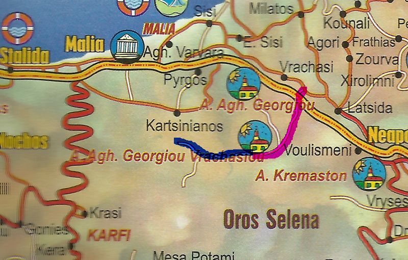 Route to Ayios Georgios Vrachasiotis